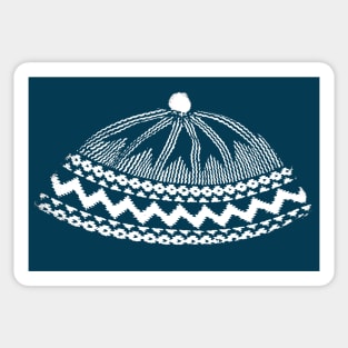 Kufi Haji Muslim Hat Design - Turquoise Sticker